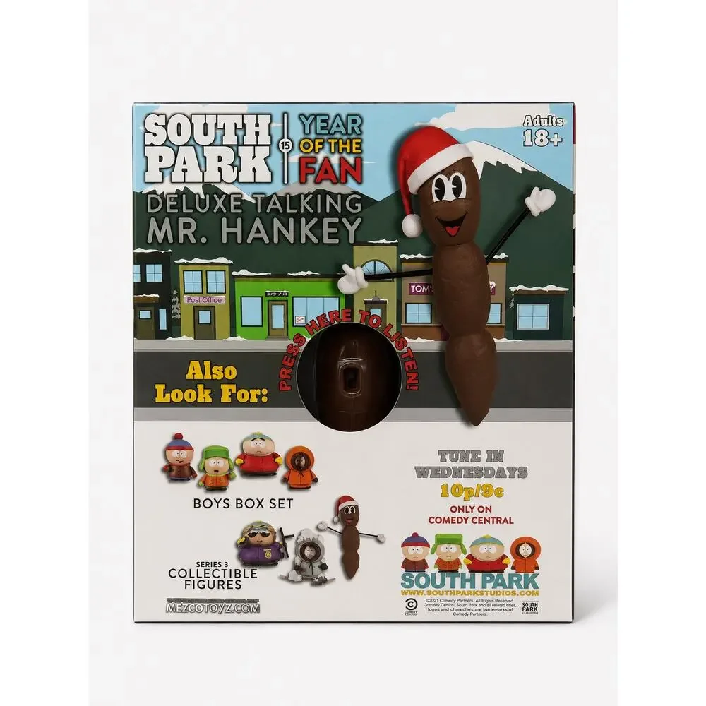 South Park Mr. Hankey Deluxe Talking Figure Mezco Year of the Fan 18+ Boxed”.